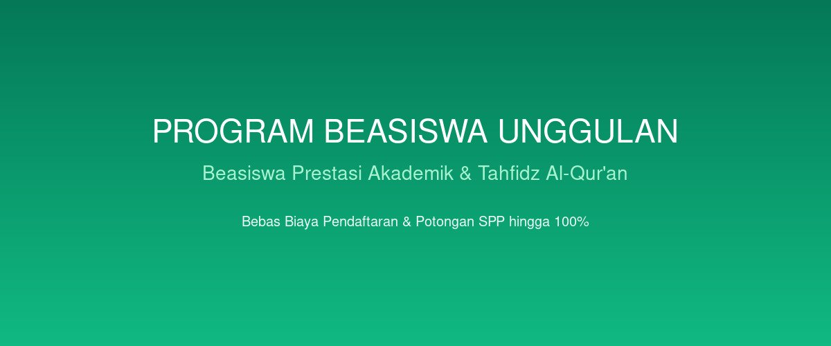 Beasiswa Prestasi Akademik & Tahfidz Quran